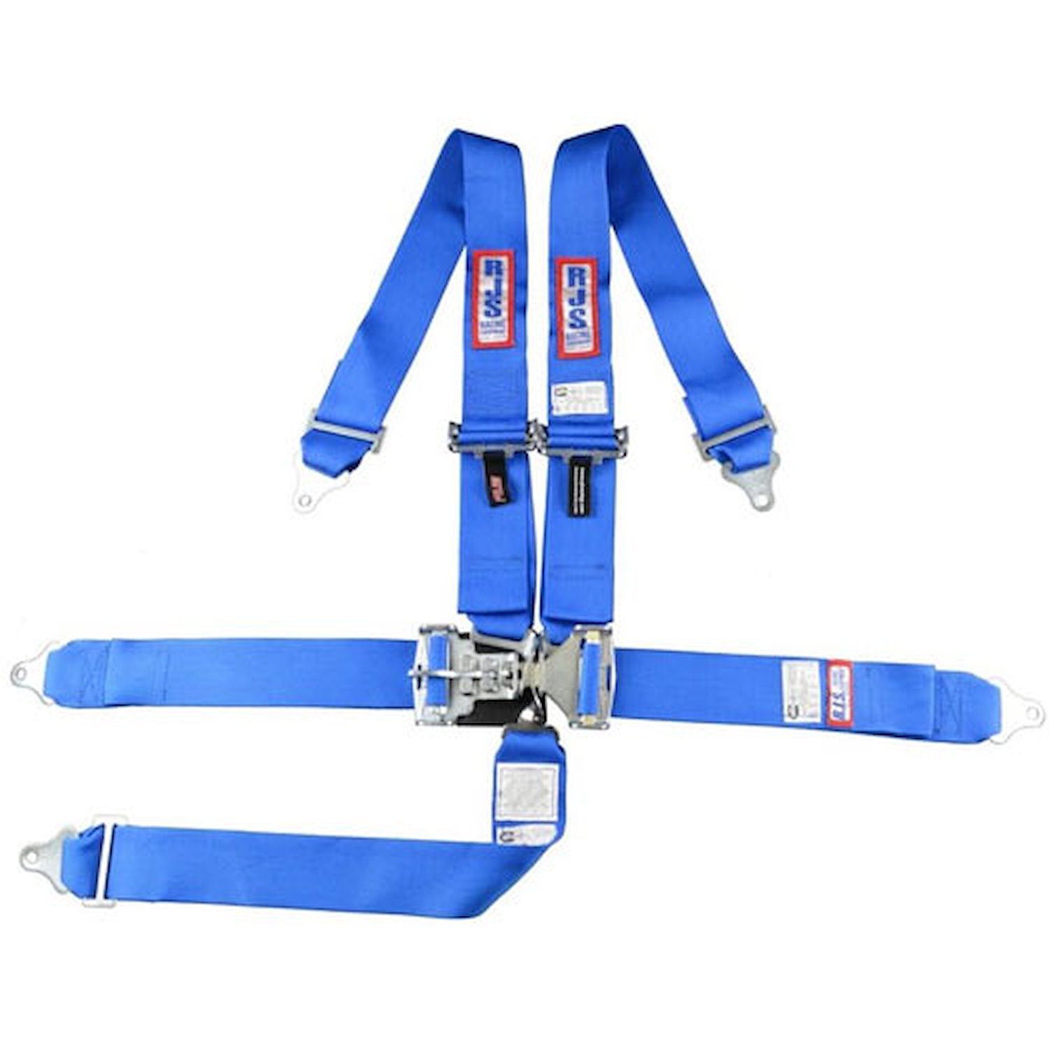 5-Point Latch and Link Racing Harness Blue