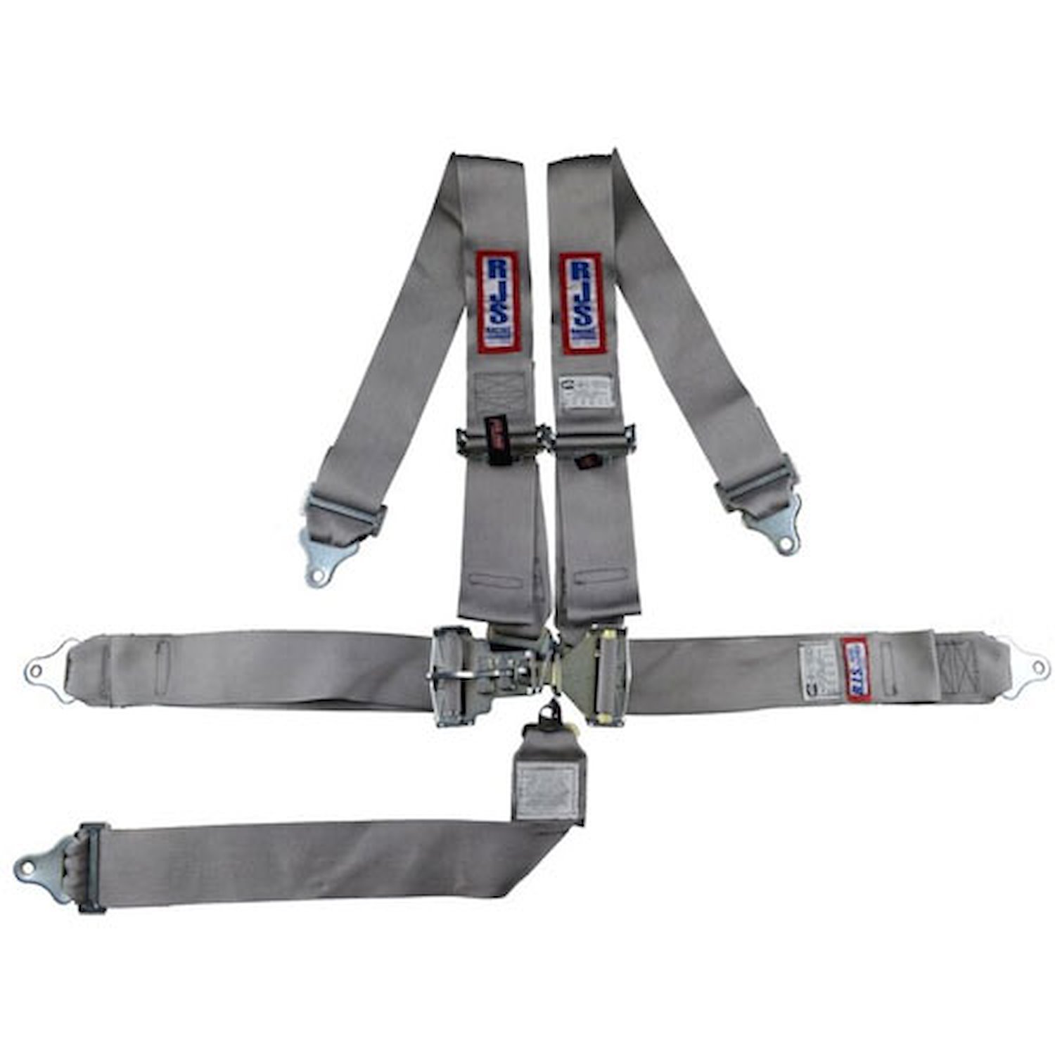 5-Point Latch and Link Racing Harness Grey