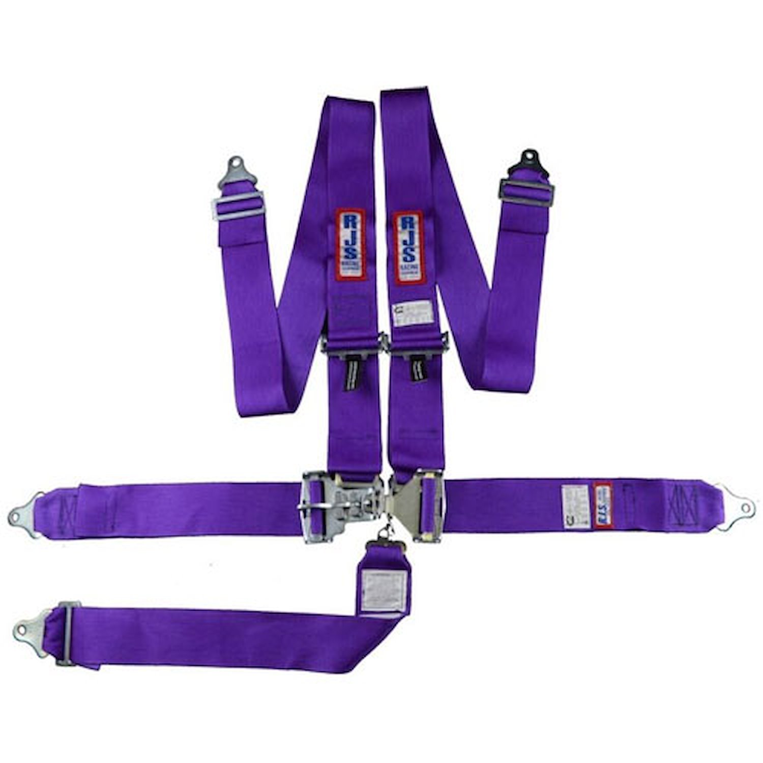 5-Point Latch and Link Racing Harness Purple