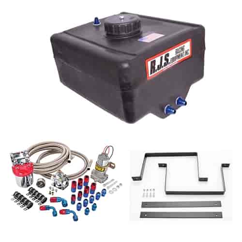 12 Gallon Fuel Cell with Racing Fuel Pump and Mount Kit