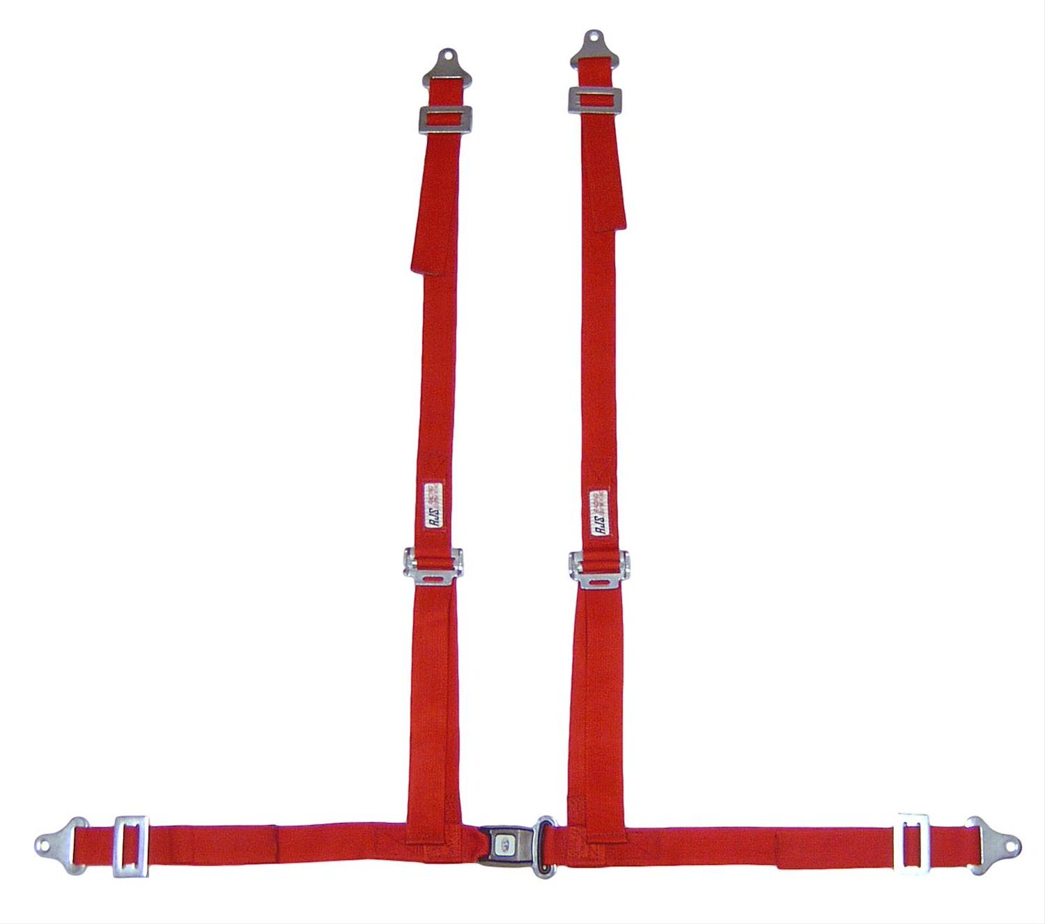 NON-SFI B&T HARNESS 2 PULL UP Lap Belt BOLT 2 S.H. INDIVIDUAL FLOOR Mount WRAP/BOLT RED