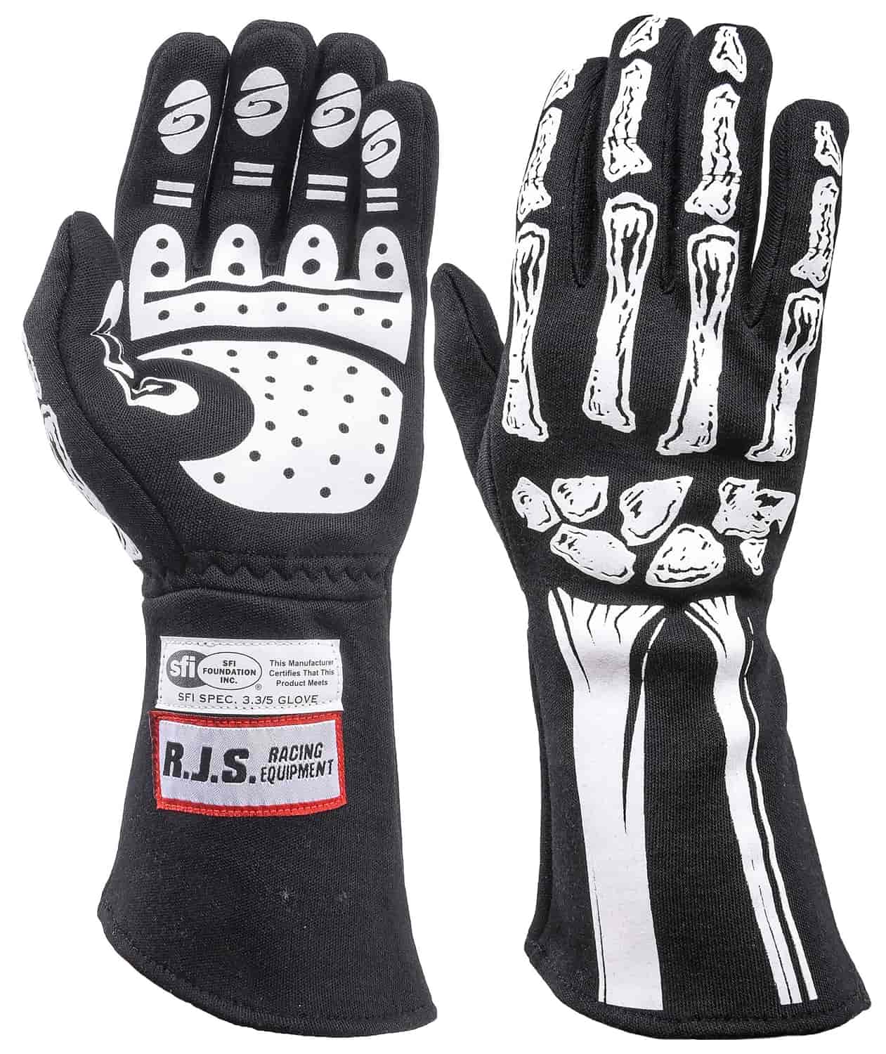 Skeleton Double Layer Nomex Racing Gloves SFI 3.3/5