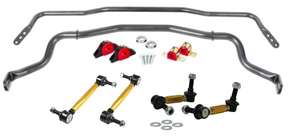 Front and Rear Sway Bar and Stabilizer Link Kit for S550 Ford Mustang [Black]