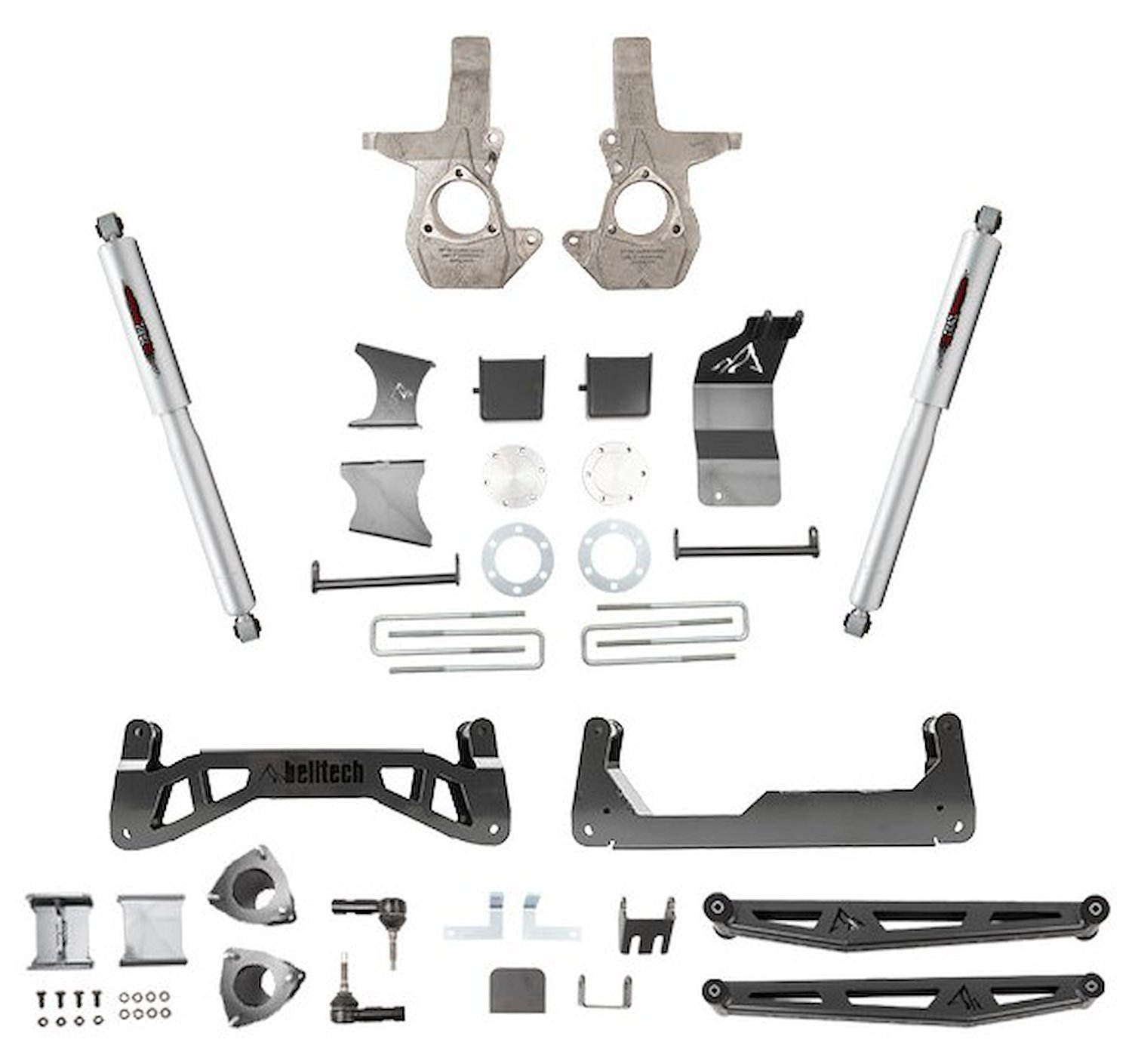 7 in. Suspension Lift Kit for 2007-2016 Chevy Silverado, GMC Sierra 1500 Truck 4WD/RWD (Crew/Extended Cab)