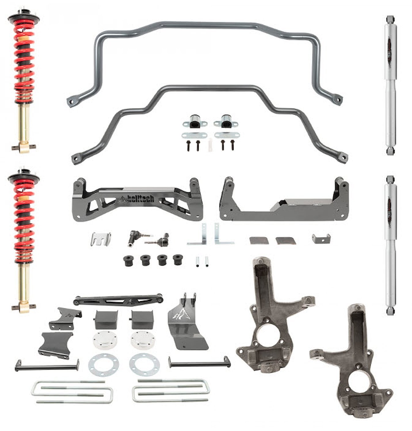 150201HK 7-9 in. Suspension Lift Kit Fits 2007-2016 GM 1500 Pickup Trucks 2WD/4WD [w/Front Coil-Overs, Rear Shocks & Sway Bars]