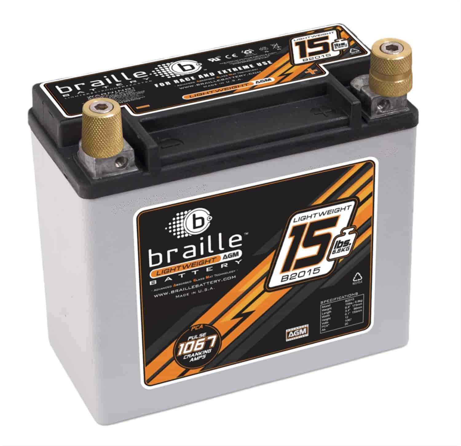 Advanced AGM Lightweight Racing Battery 15 lbs