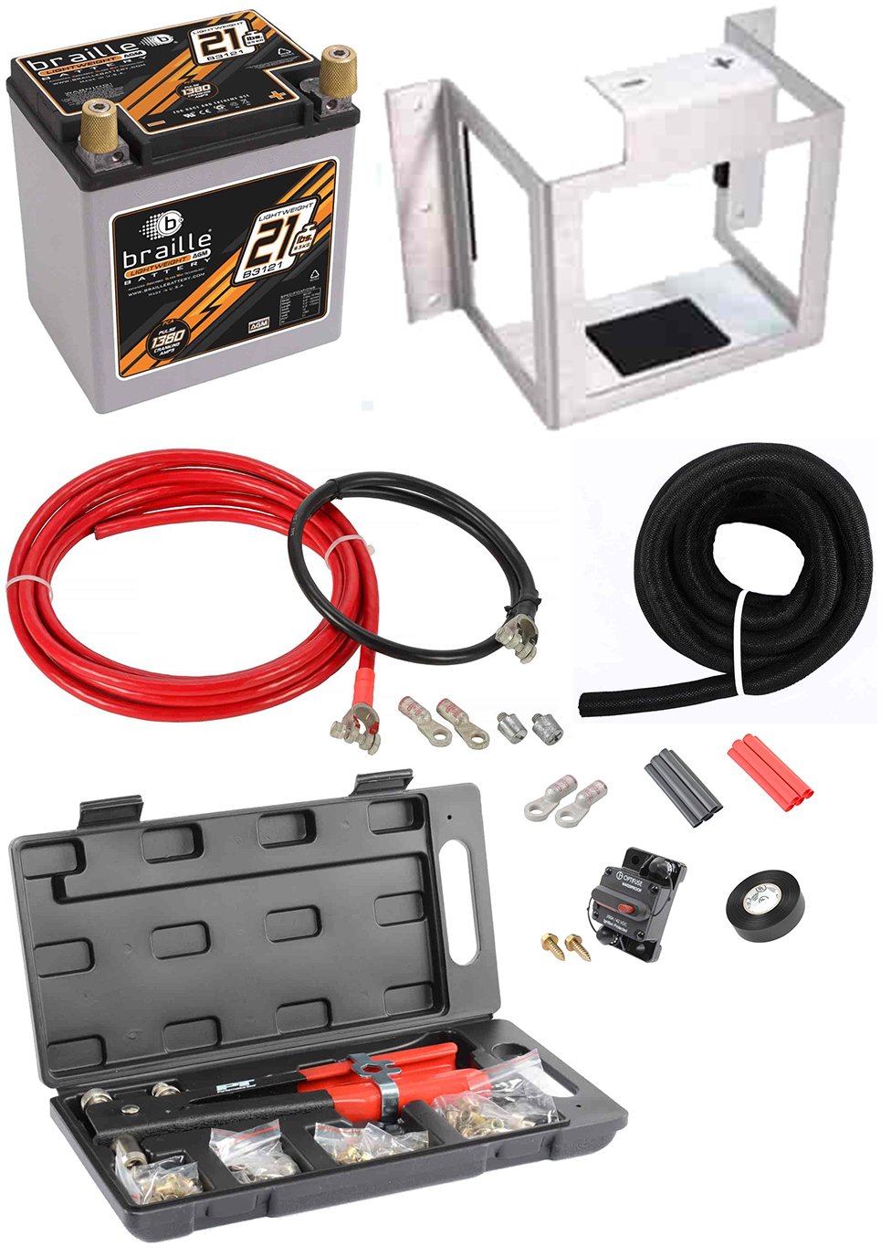 Advanced AGM Lightweight Racing Battery Relocation Kit