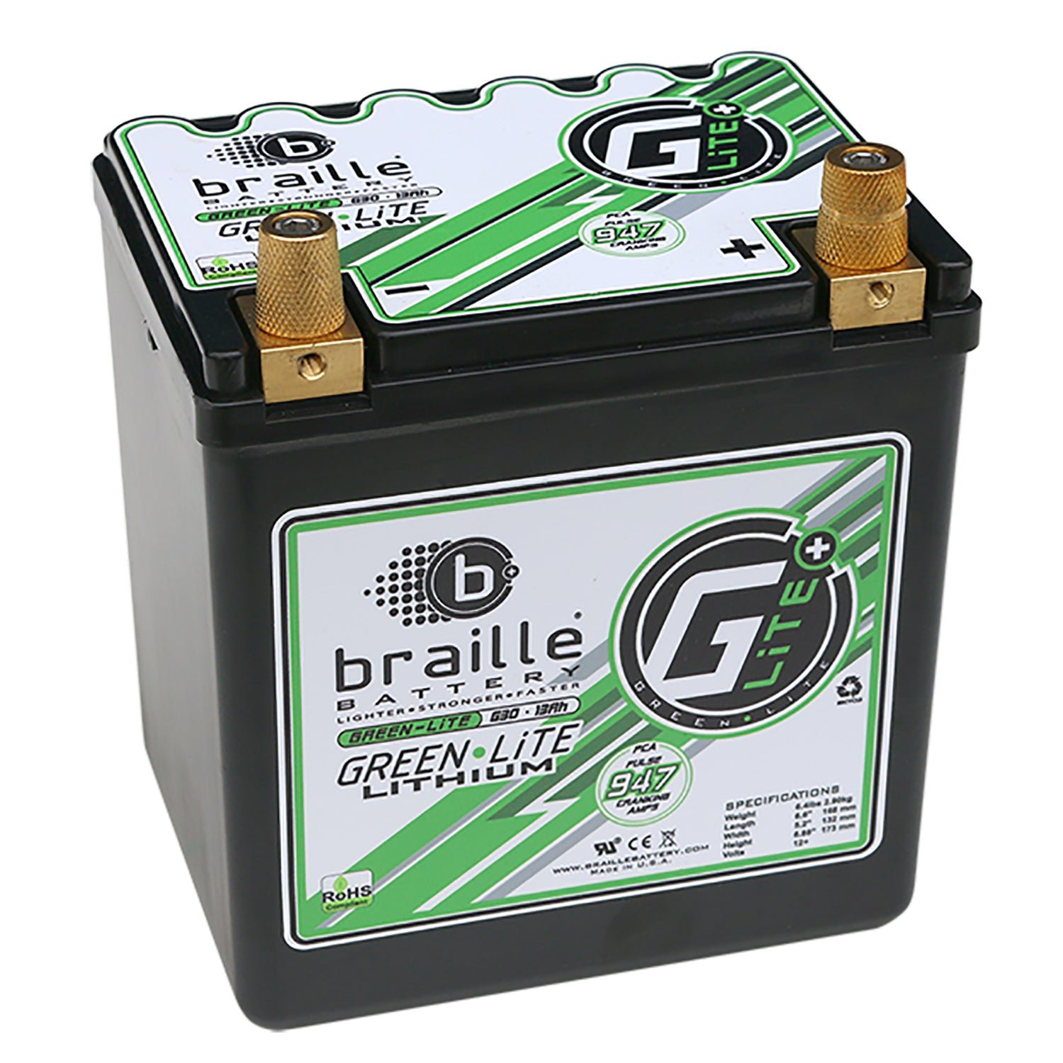 G30 Green-Lite Lithium Ion 12-Volt Battery BCI Group Size: 30