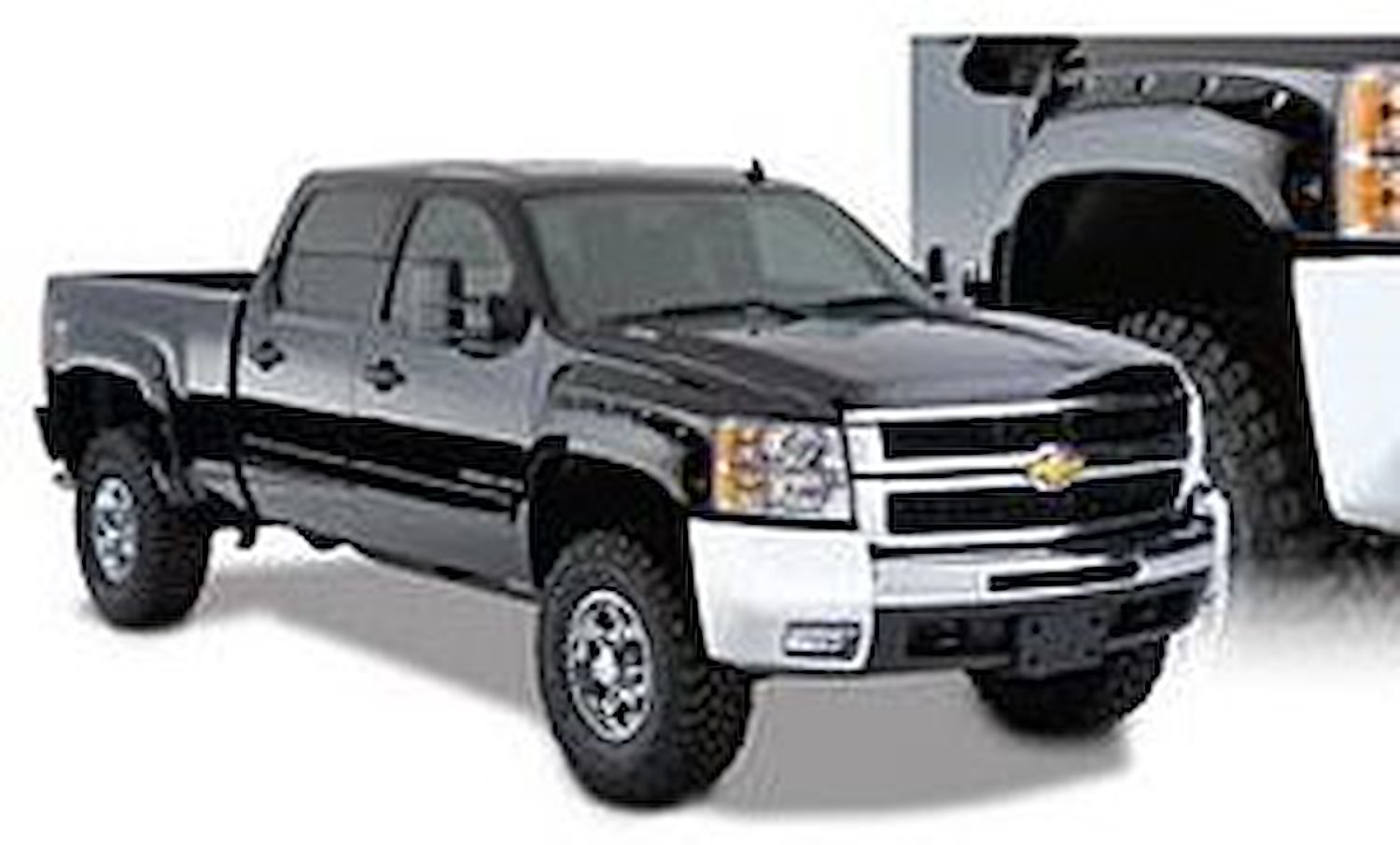 Cut-Out Style Fender Flares 2007-2013 Chevy Silverado 1500