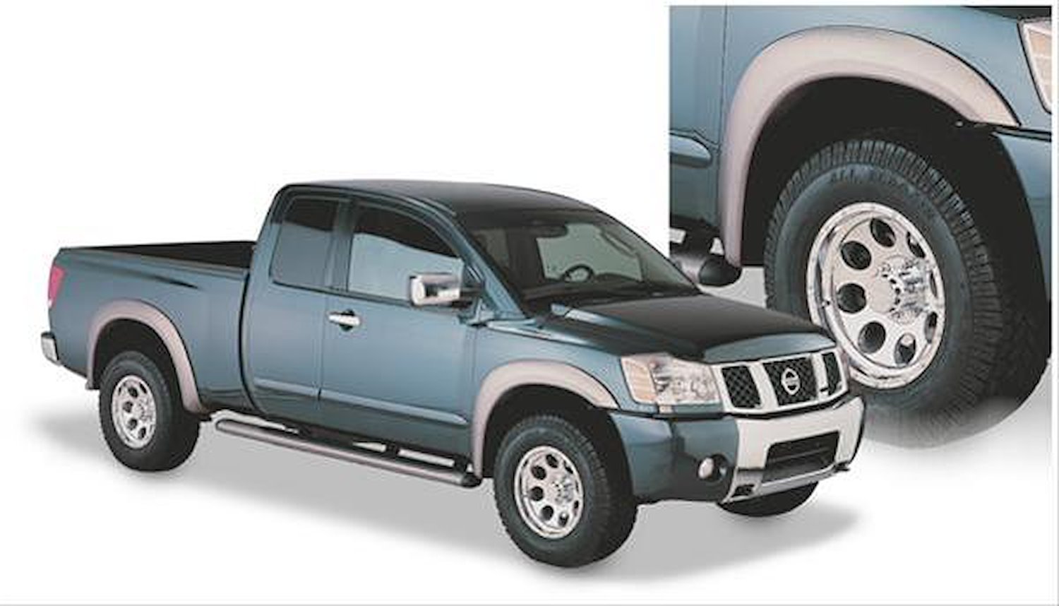 Extend-A-Fender Flares 2004-14 for Nissan Titan (With Bedside Lockbox)