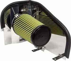 X-Intake Cold Air Package Incl. Polished Stainless Steel Air Box High-Flow Air Filter Black