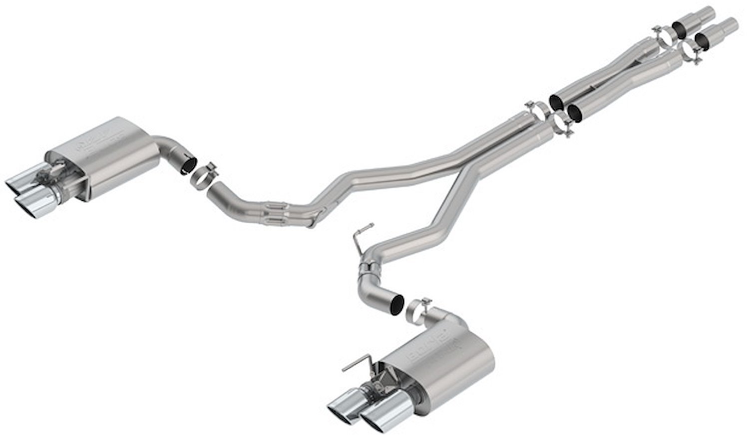 Cat-Back Exhaust System With ATAK Mufflers for 2018-2019 Mustang GT 5.0L