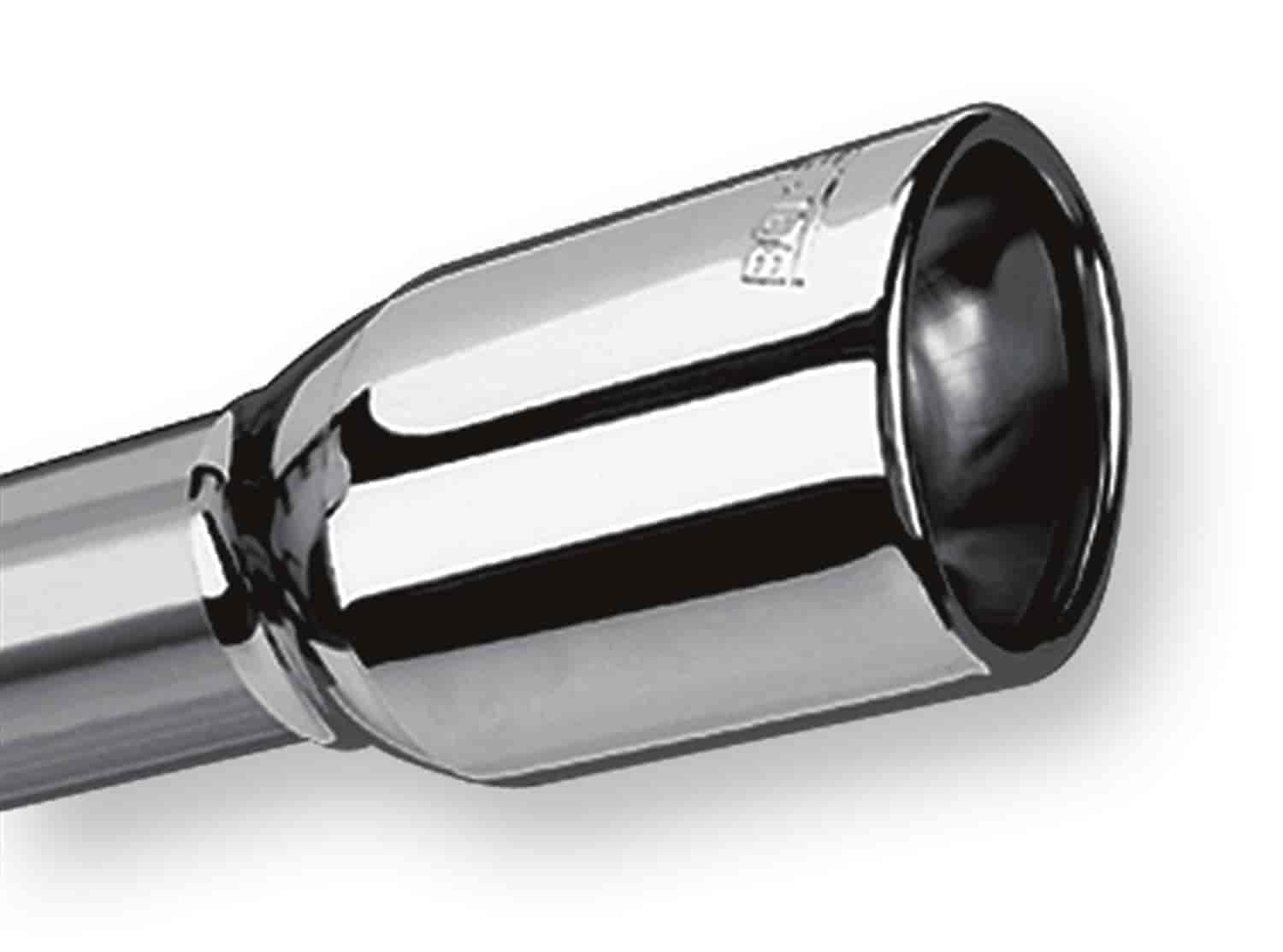 Stainless Steel Exhaust Tip Outlet Size: 3-5/8" x 2-1/2"