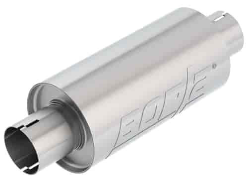 Universal Resonator Muffler - 2.250 in. In/Out Tubing - With Notch