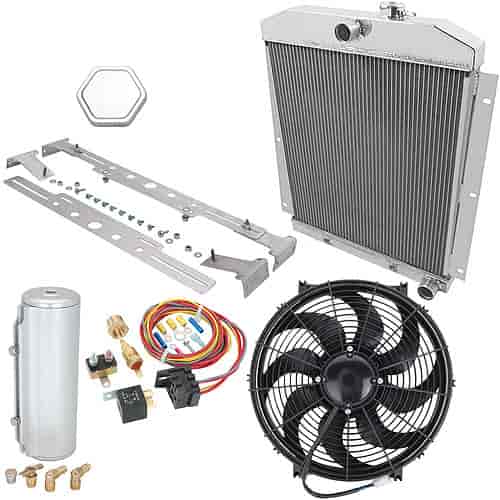 Aluminum Radiator System 1947-1954 Chevy Truck Includes: