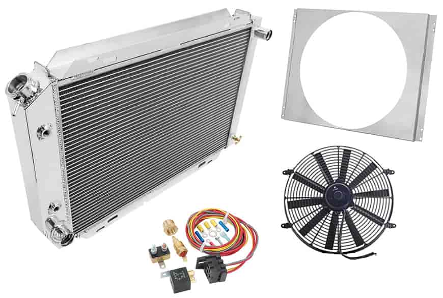 Radiator with Shroud and Fan Control Kit 1973-1993
