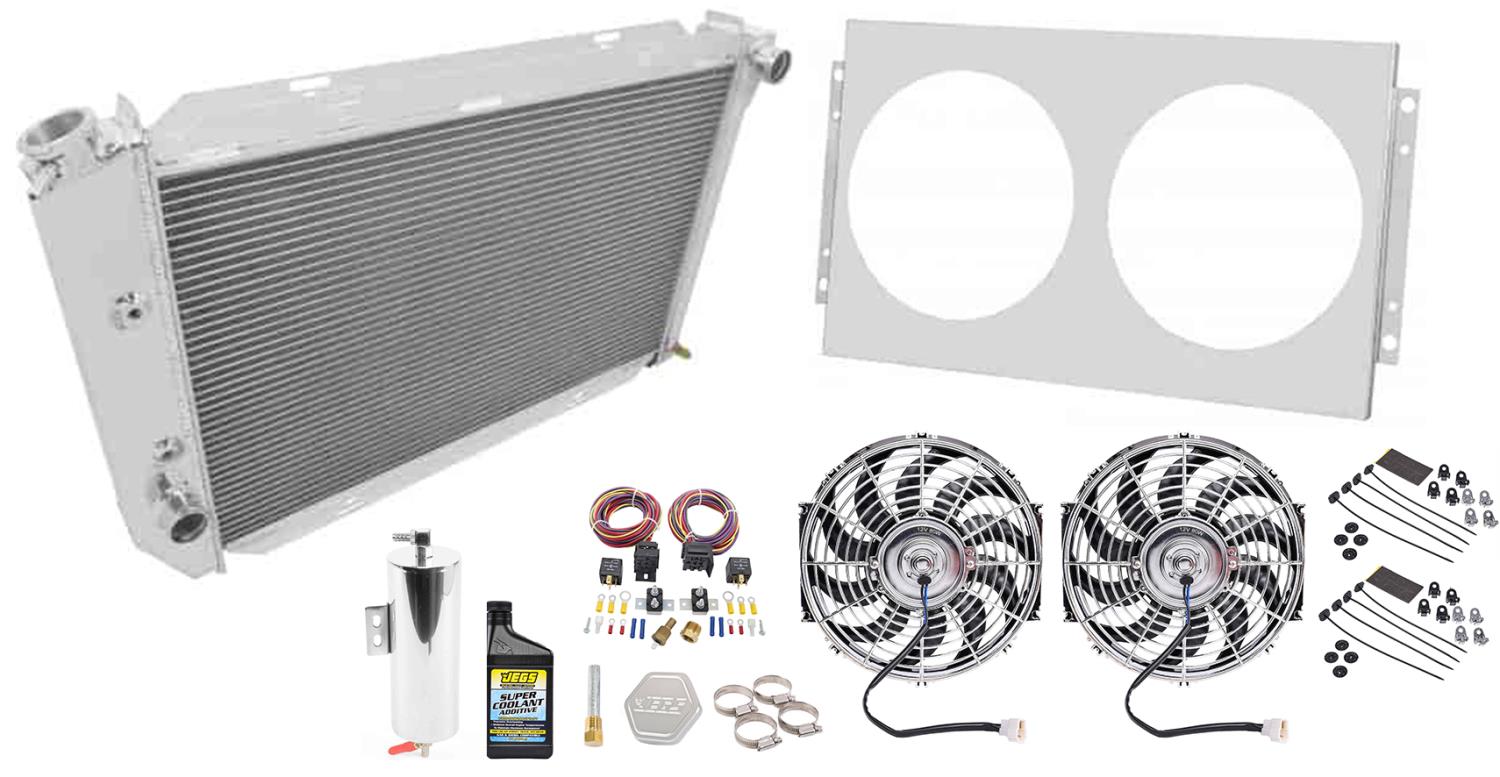 All-Aluminum Radiator System Kit 1969-1972 Ford Cars (26 in. Core)