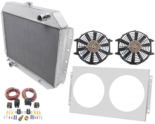 Aluminum Radiator System Kit 1968-1979 Ford F-Series 2WD, 1978-1979 Ford Bronco 2WD