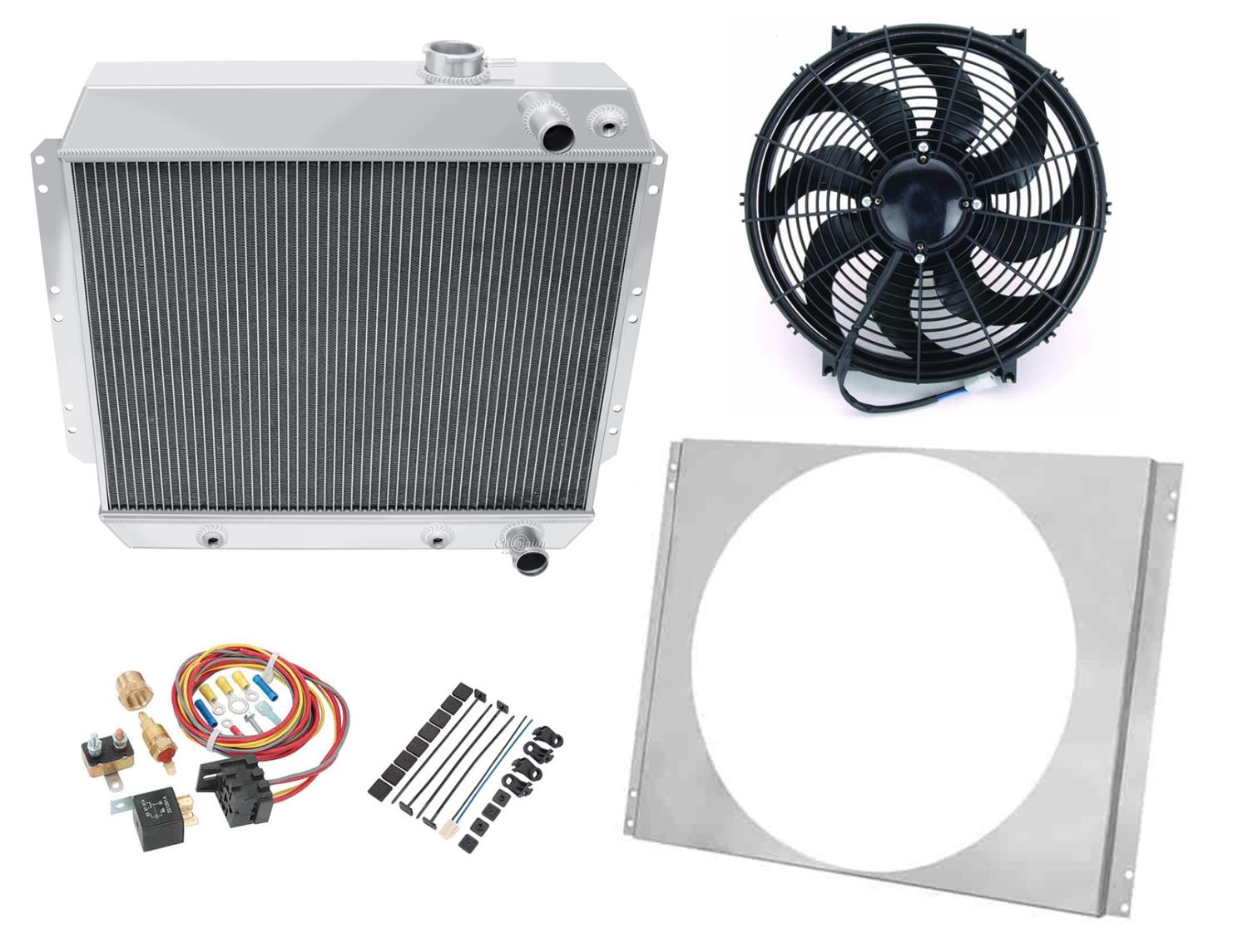 GM LS Conversion Radiator Kit for 1949-1954 Chevy 150, 210, Bel Air, Fleetline, Styleline