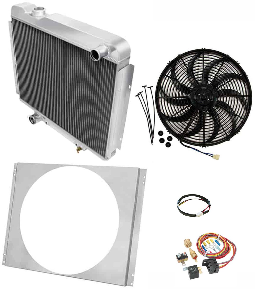 CC65GL All-Aluminum Radiator System Kit for Select 1965-1966 Ford, Mercury Vehicles