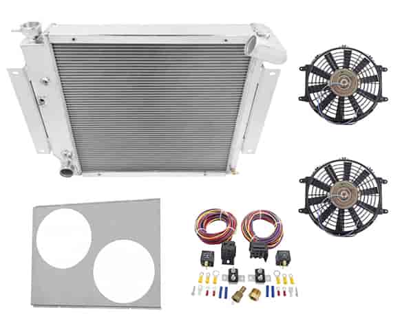 Radiator with Shroud and Fan Control Kit 1970-1981 International Scout