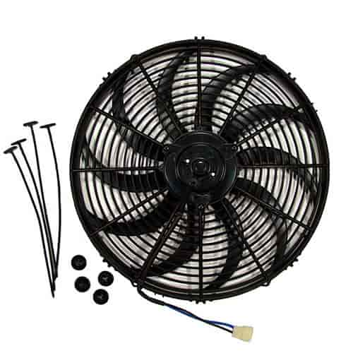 Swept-Blade 12" Electric Cooling Fan