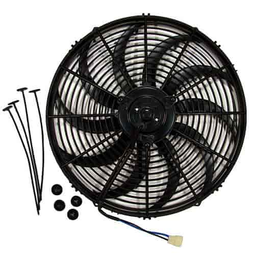 Swept-Blade 14" Electric Cooling Fan