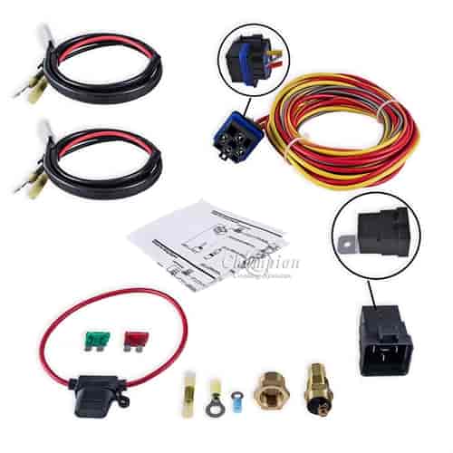 Universal Electric Cooling Fan Relay KitUniversal Electric Cooling Fan Relay Kit