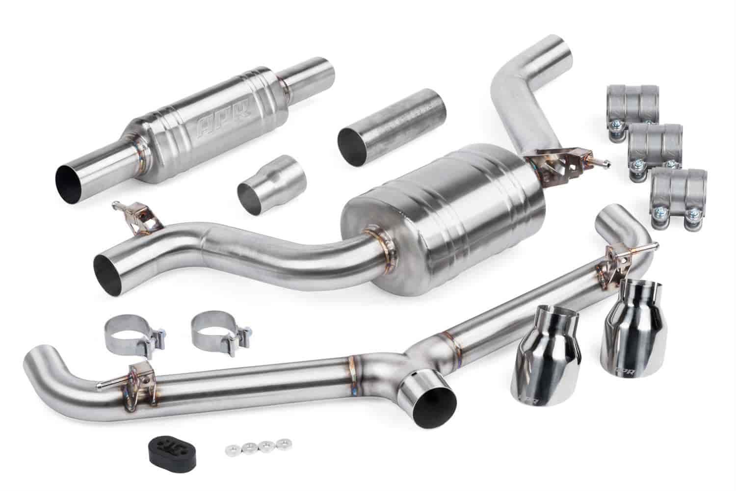 Cat-Back Exhaust System with Front Resonator 2015-2019 Volkswagen GTI 2.0L (MK7.5)