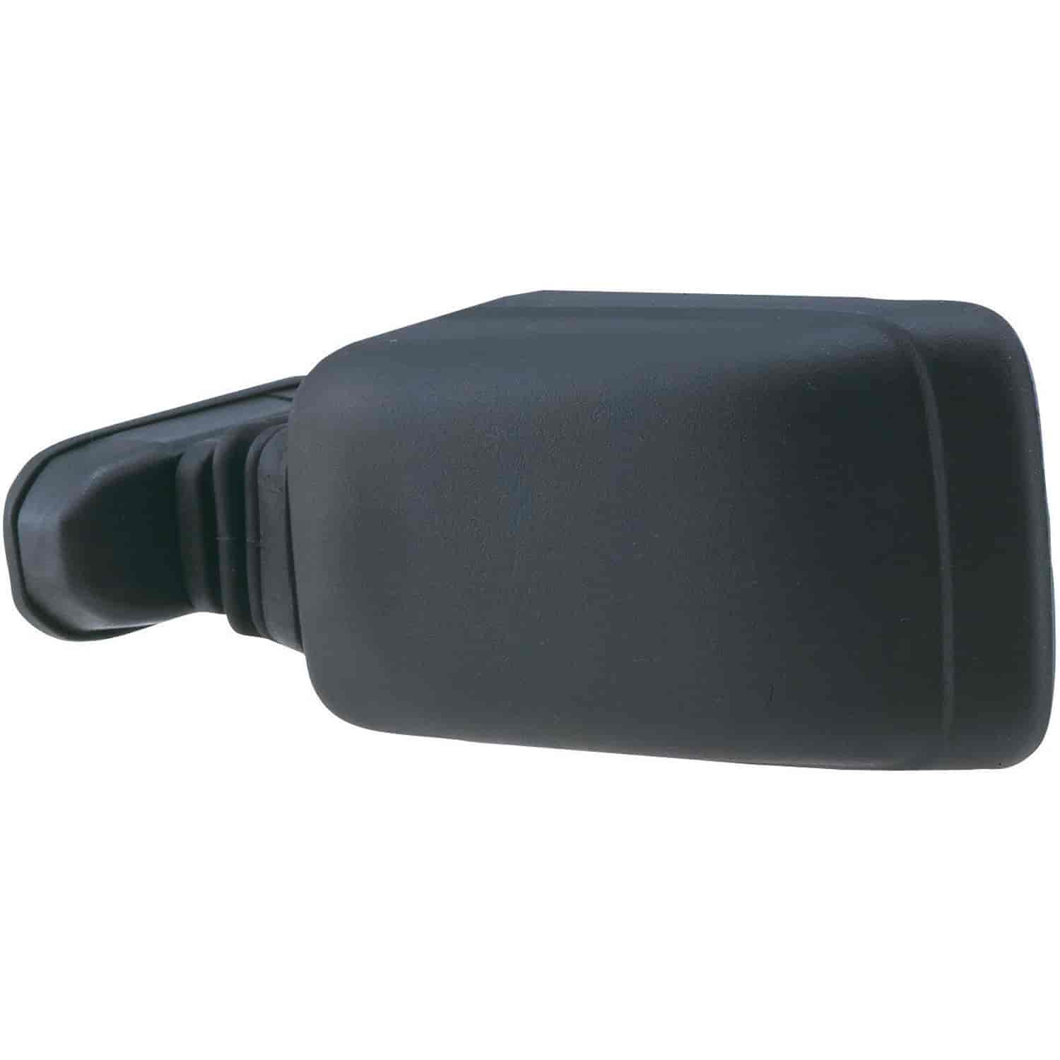 Universal Car Mirror Euro Style 6 x 3 1/2 universal fit black finish fits driver or passenger side easy install.