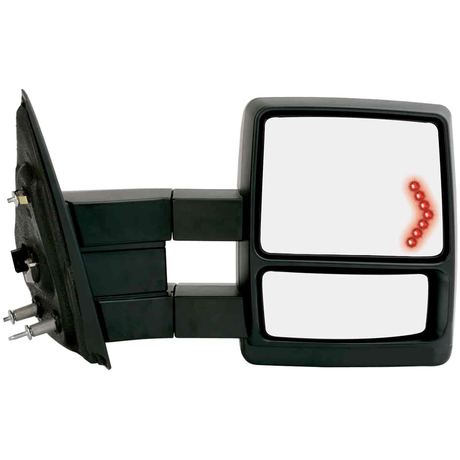 OEM Style Replacement mirror for 09-12 Ford F150 extendable towing mirror w/LED Arrow turn signal &