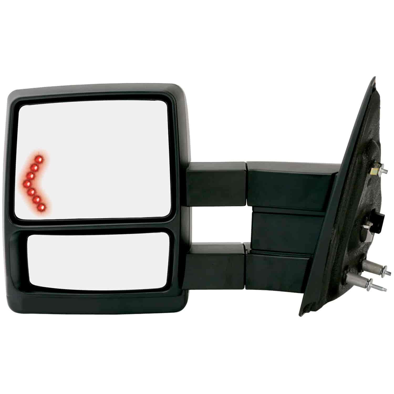 OEM Style Replacement mirror for 09-12 Ford F150 extendable towing mirror w/LED Arrow turn signal &