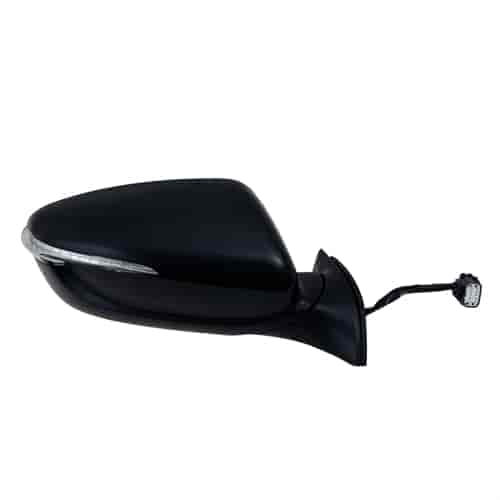 OEM Style Replacement Mirror for 14-16 KIA Forte Sedan Forte 5 Hatchback textured black w/PTM cover