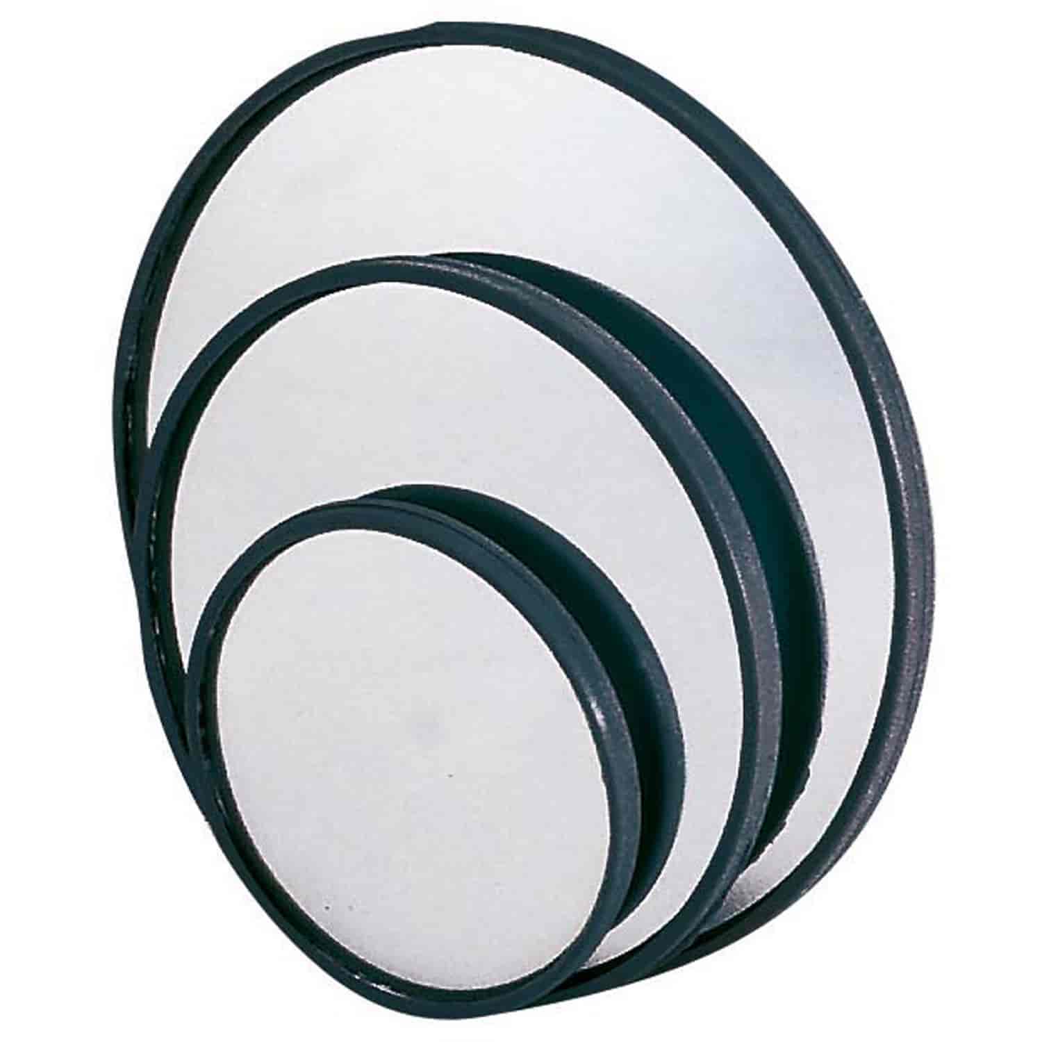 Stick-On Round Mirror This mirror is 3 inches in diameter.