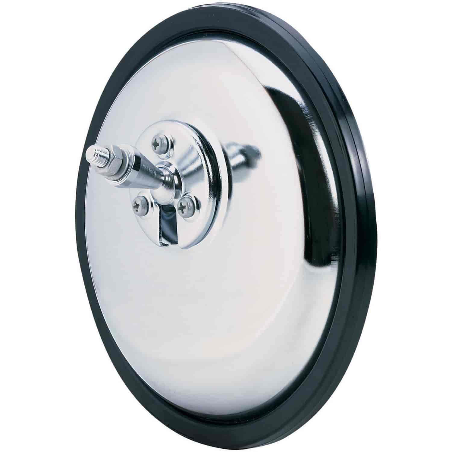 Clamp on Spot Mirror 7 Round w/ Swivel Stud Easy Clamp-on Installation Convex Lens increases visibility.