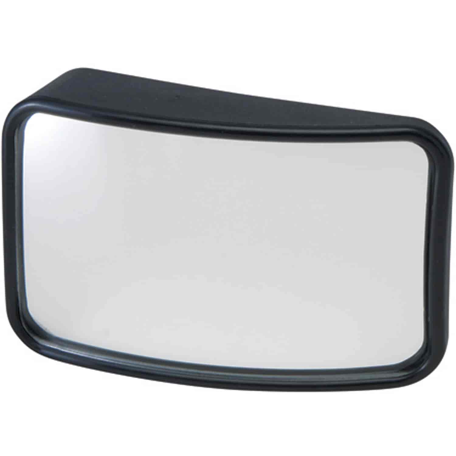 Spot Mirror 2 1/2 x 3 3/4 Wedge Easy Stick-on Installation Convex Lens increases visibility Includes