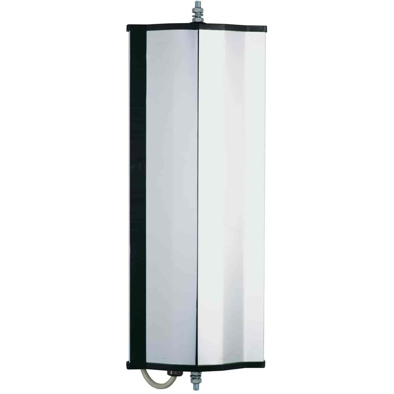 Replacement West Coast Mirror head HD economy 6x16 SS heated Easy bolt on installation Heated Stainless Steel.