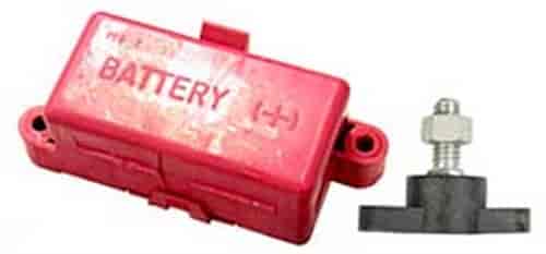 Battery Junction Box with Red and Black Stud