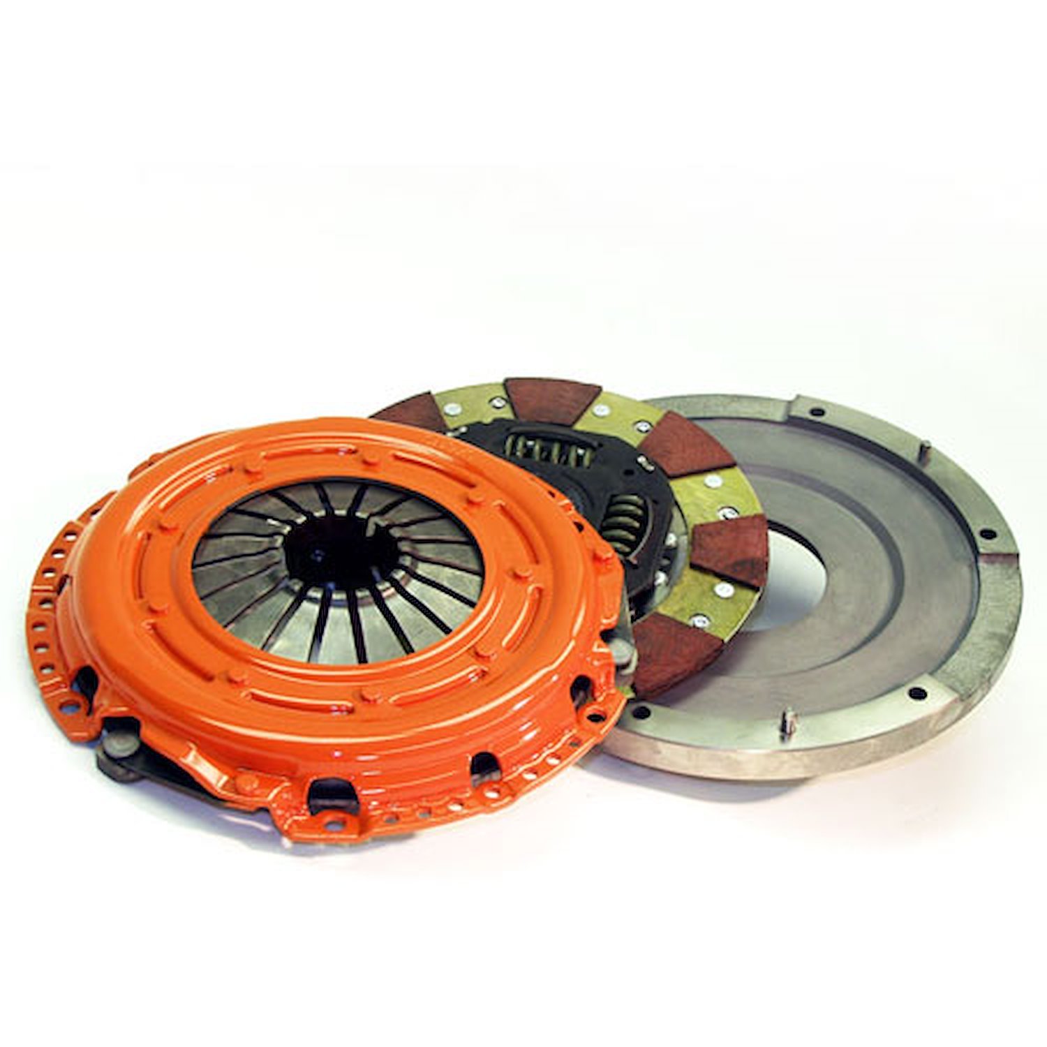 Dual Friction Clutch Includes Pressure Plate, Disc, & Flywheel