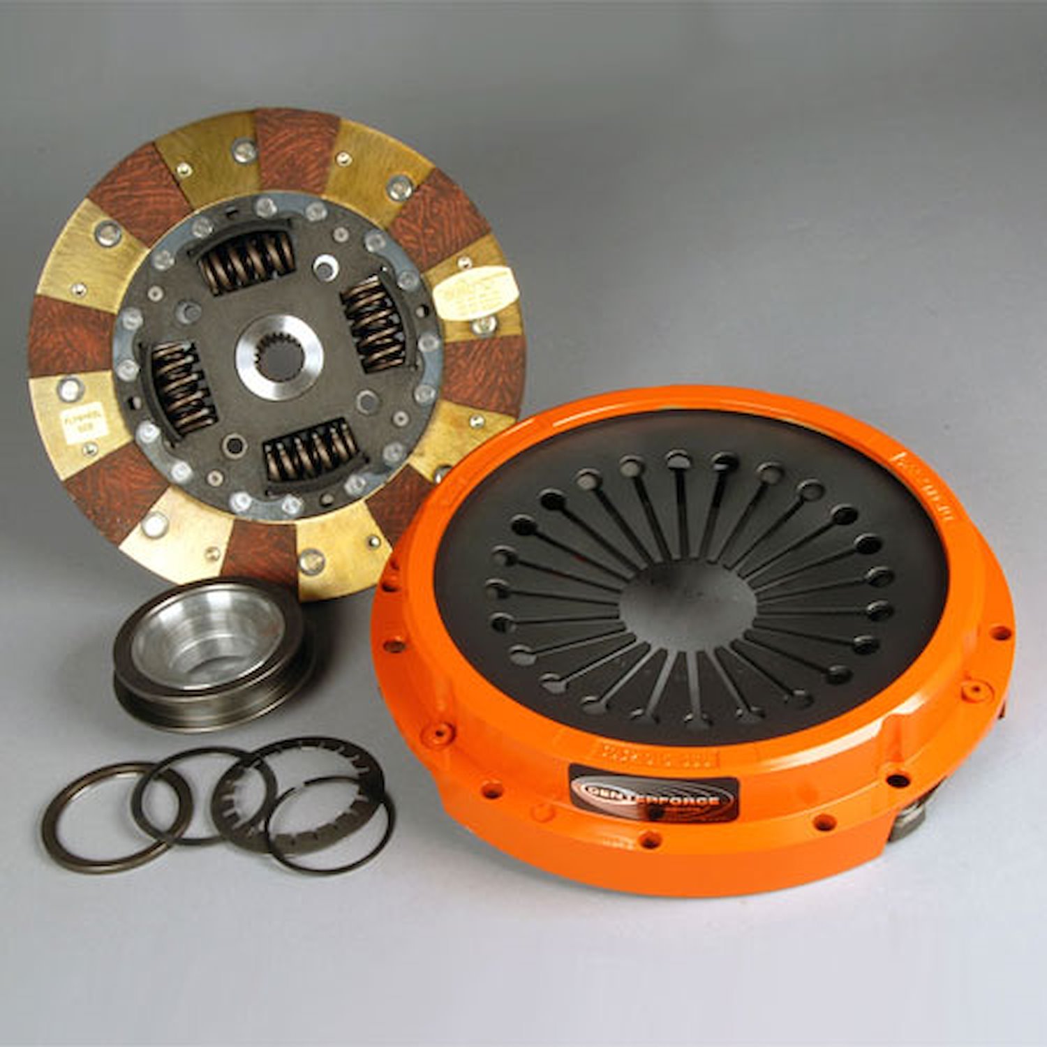 Dual Friction Clutch Includes Pressure Plate, Disc, & Throwout Bearing