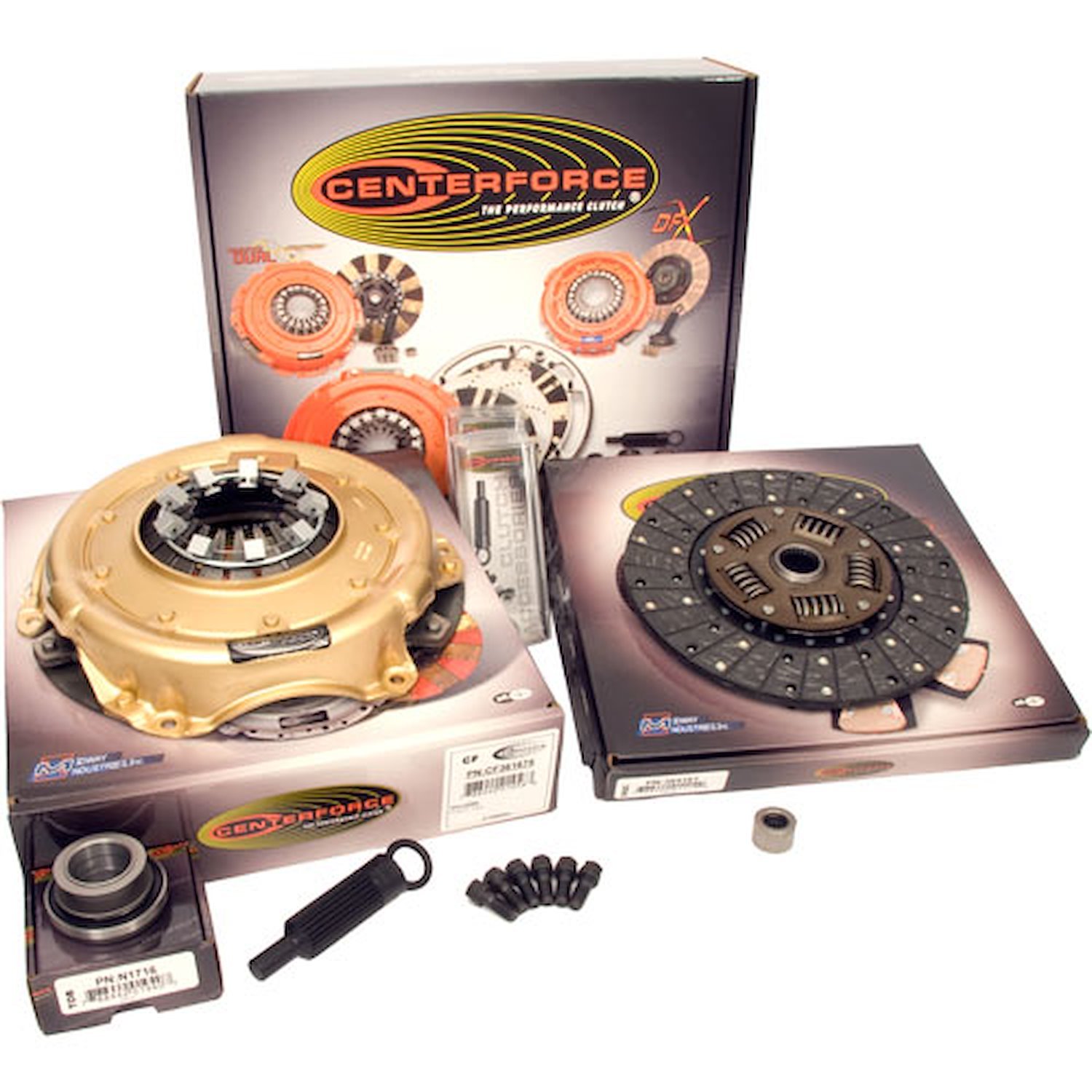Centerforce I Clutch Kit Includes Pressure Plate, Disc, Alignment Tool, Throw Out Bearing, Pilot Bearing, Pressure Plate Bo