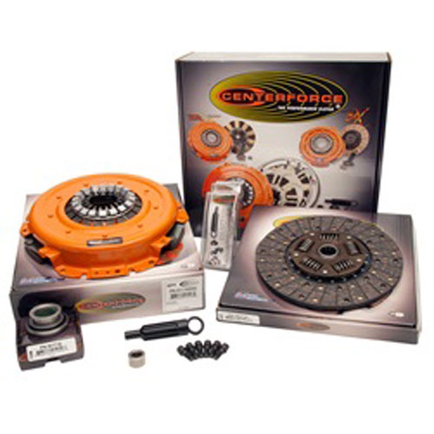 Centerforce II Full Clutch Kit Includes Pressure Plate, Disc, Throw Out Bearing, Pilot Bearing, Bolts, And Alignment Tool