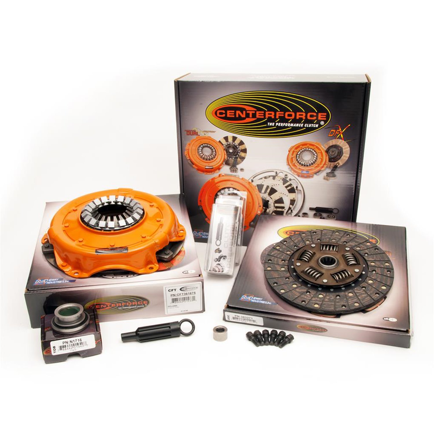 Centerforce II Clutch Kit Includes Pressure Plate, Disc, Alignment Tool, Throw Out Bearing, Pilot Bearing, Pressure Plate Bo