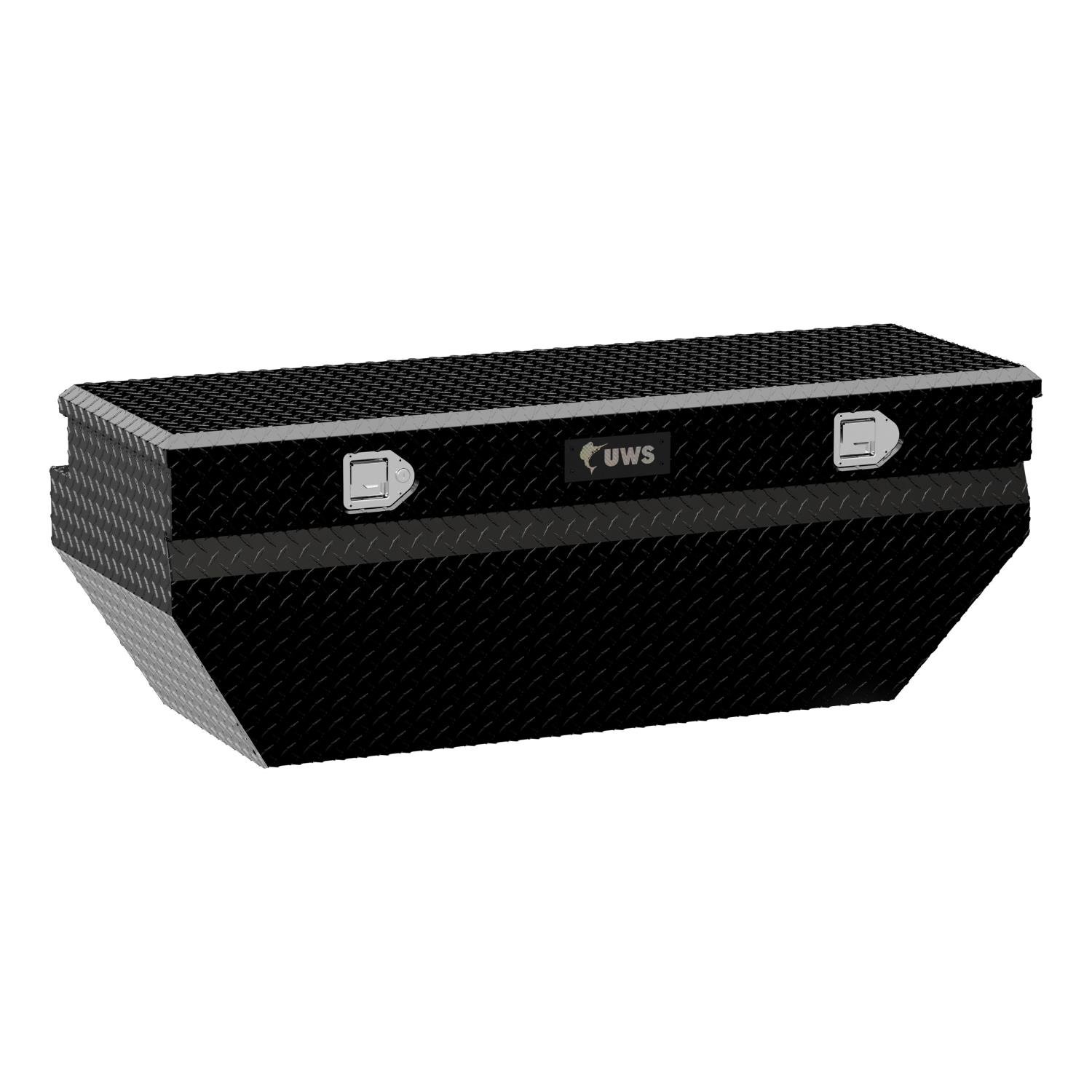 55 in. Wedged Angled Utility Chest Box [Gloss Black]