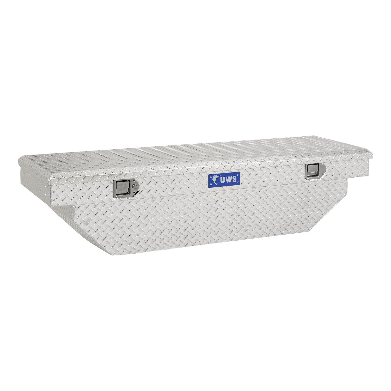 60 in. Angled Crossover Truck Tool Box [Bright Aluminum]