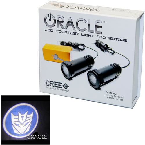 ORACLE Door LED Projectors - Transformers Decepticon