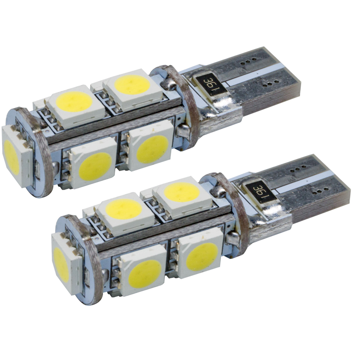 T10 LED 3-Chip Bulbs 9 LEDs