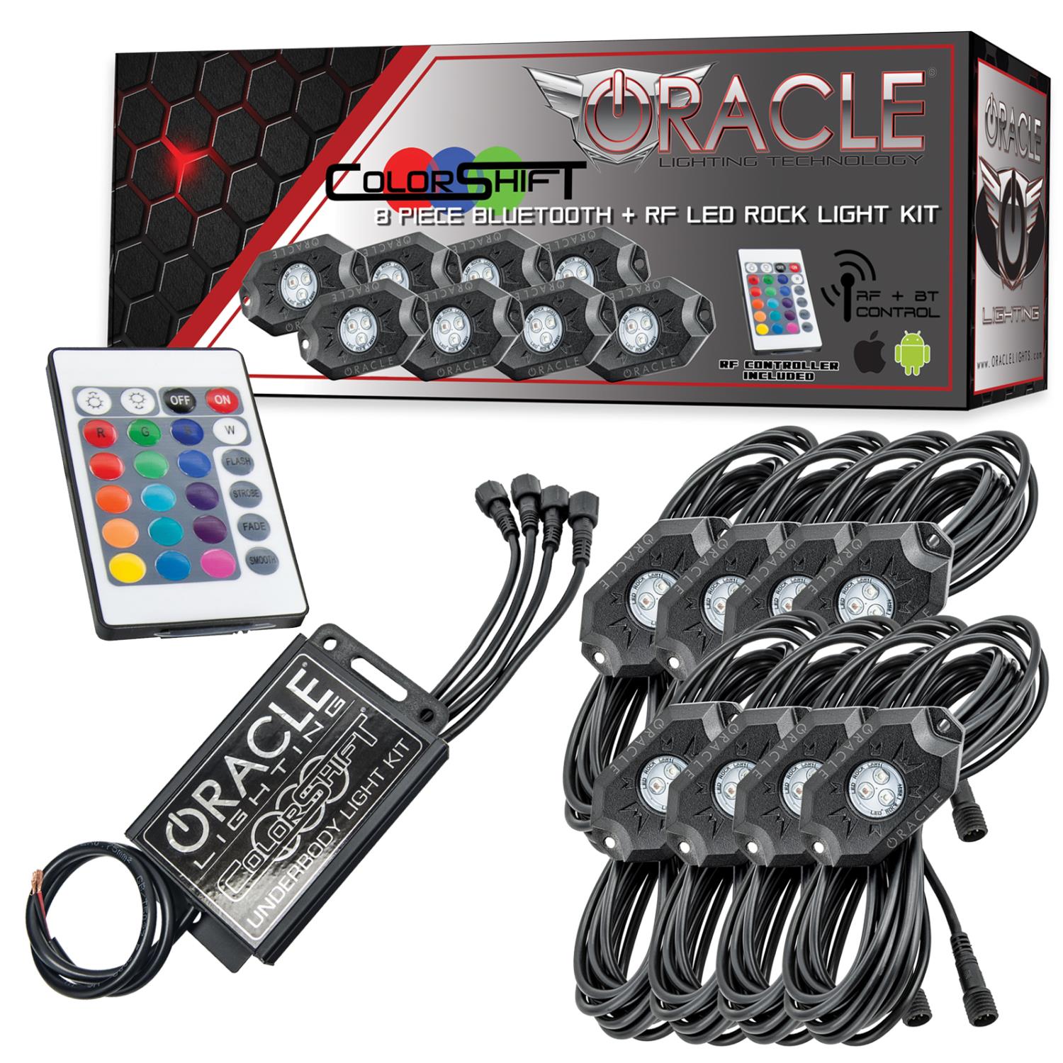 Off-Road ColorSHIFT LED Underbody Rock Light Kit [8-Pack]