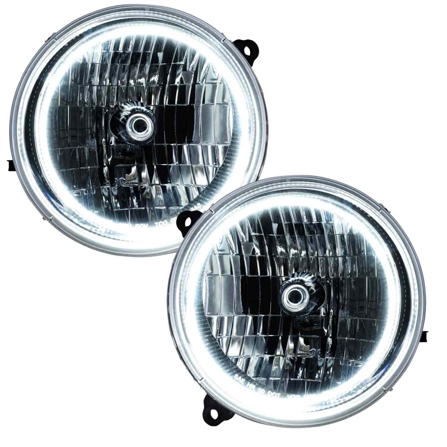 Halo Headlight Assemblies for 2005-2007 Jeep Liberty - White