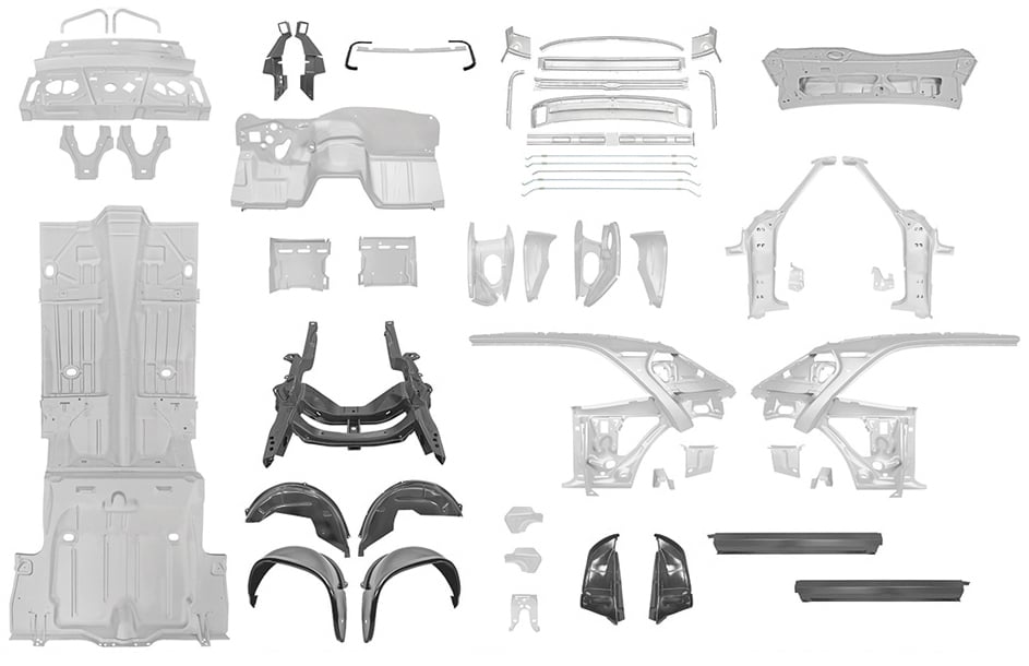 Skeleton Kit 1969 Chevy Camaro